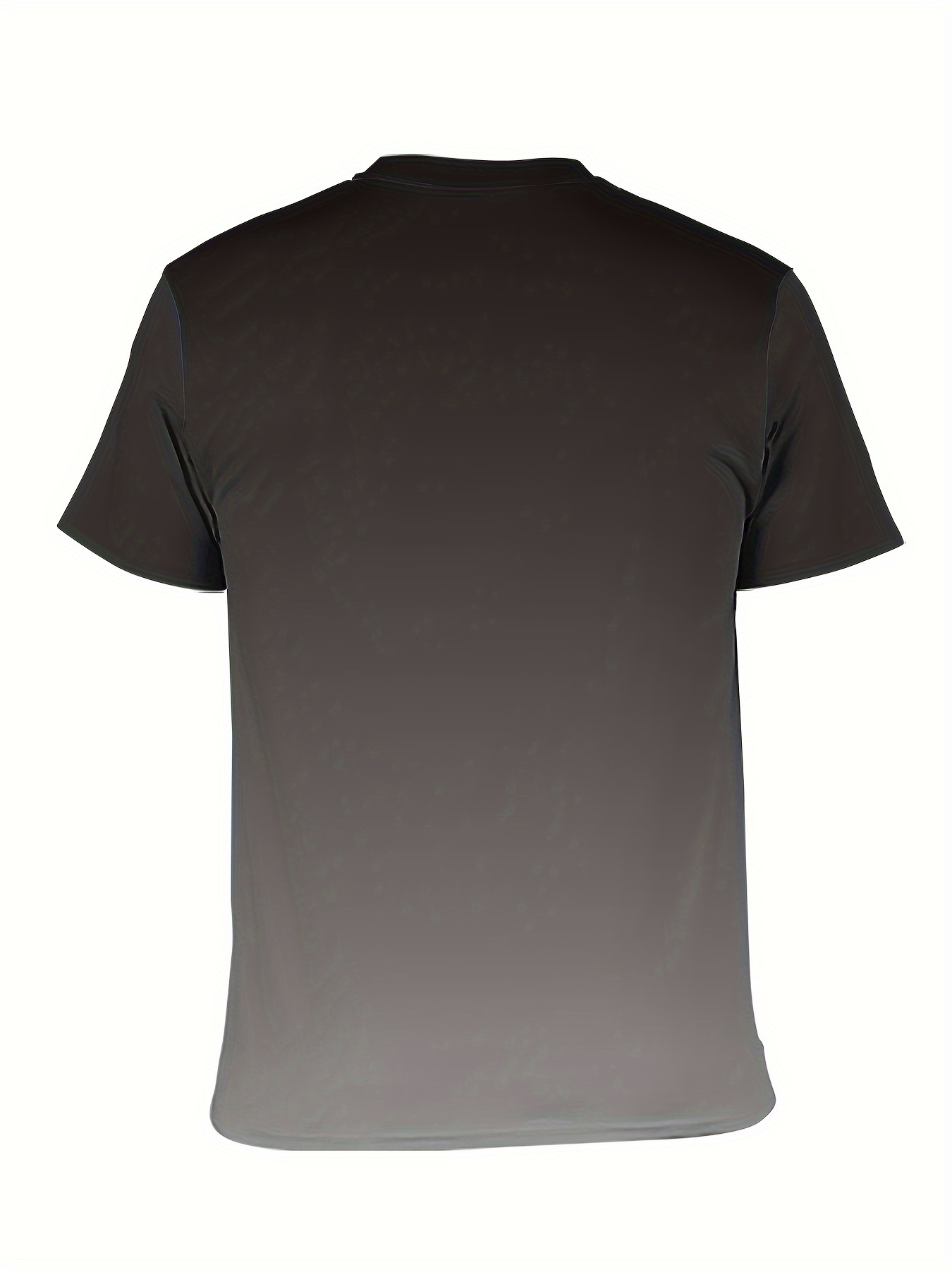 mens summer 3d simple script print t shirt casual short sleeve fashion tee breathable cotton blend crew neck top details 2