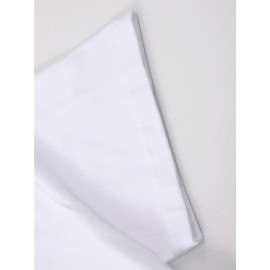 Simple and stylish E-letter printed men's round neck short sleeved T-shirt, comfortable and breathable casual sports top suitable for spring and summer vacation leisure