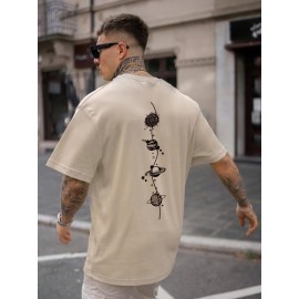 Mens Bold Graphic Active Tee - Soft Crew Neck, Ultra-Comfortable for Summer, Perfect for Gym, Running & Casual Wear