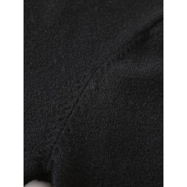 Men's Casual Solid Color Turtleneck Sweater - Long Sleeve, Knit Pullover for Fall/Winter