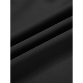 Men'S Casual Chino Pants, Rayon Blend, Non-Stretch, Solid Color, Regular Fit, with Button Detail, for All-Season Woven Flat Front Drawstring Trousers