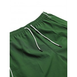 Men's Casual Loose Fit Joggers, Chic Street Style Sports Pants For Outdoor Activities