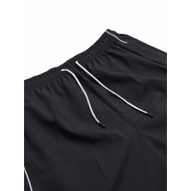 Men's Casual Loose Fit Joggers, Chic Street Style Sports Pants For Outdoor Activities