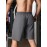 Men's Breathable Quick-Dry Casual Shorts with Zipper Pocket - Perfect for Fitness & Leisure, Machine Washable