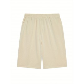 Men's Lightning Print Casual Shorts - Comfy, Stretchy Polyester, Perfect for Summer Sports & Beach Outings