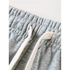 1pc Men'S Fashion Gold-Print Geometric-Pattern Shorts, Casual Knit Fabric with Pockets, Regular Fit Polyester Sports Pants with Slight Stretch