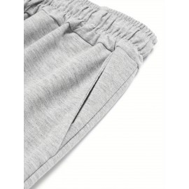 Men's Casual Drawstring Shorts - Comfy Polyester, Printed Design for Summer Sports & Beach Wear